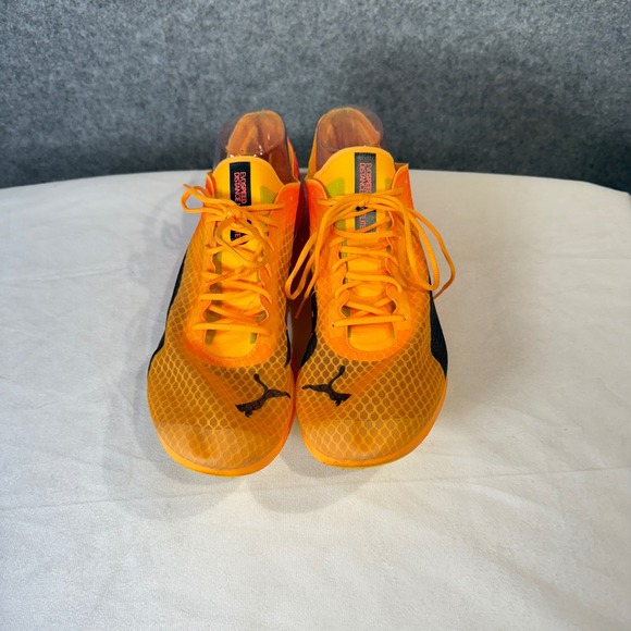 Puma Evospeed Distance Elite Track Spikes Orange Neon Men's US 12.5 - Picture 5 of 9